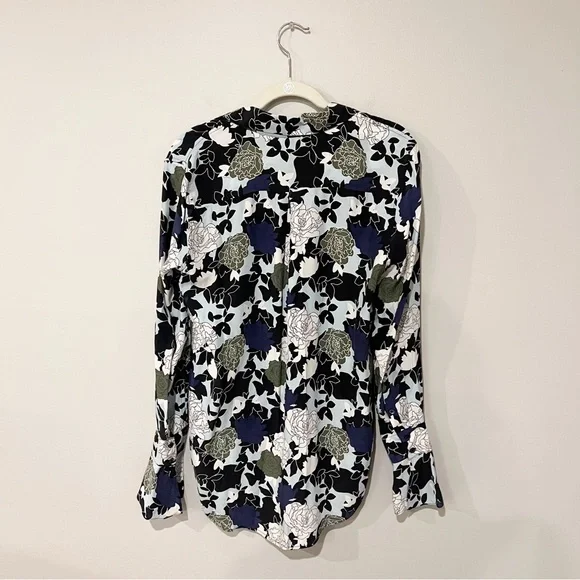 Equipment Daphne Button Down Blouse In Cool Breeze Multi - Picture 8 of 10